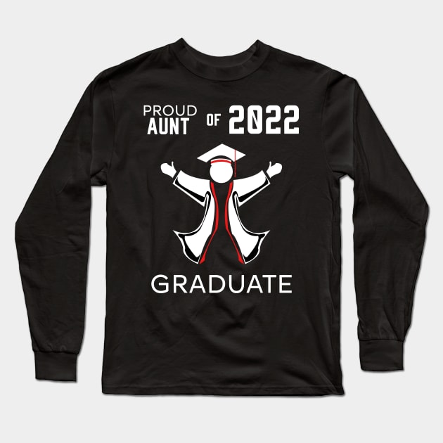 Proud aunt of 2022 graduate red Long Sleeve T-Shirt by HCreatives